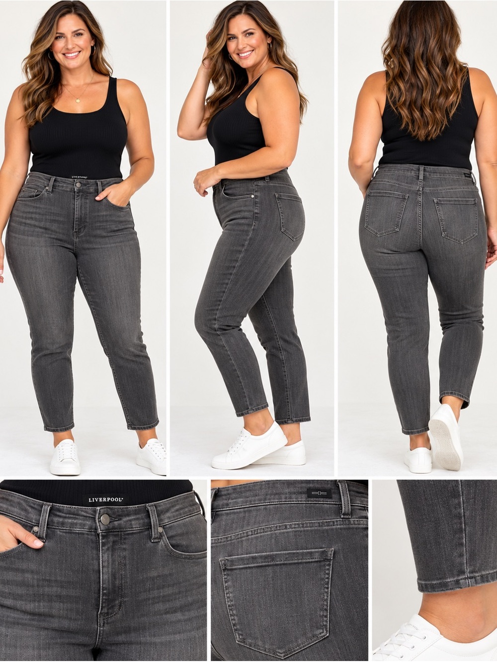 Liverpool High-Rise Ankle Jeans — Size 16